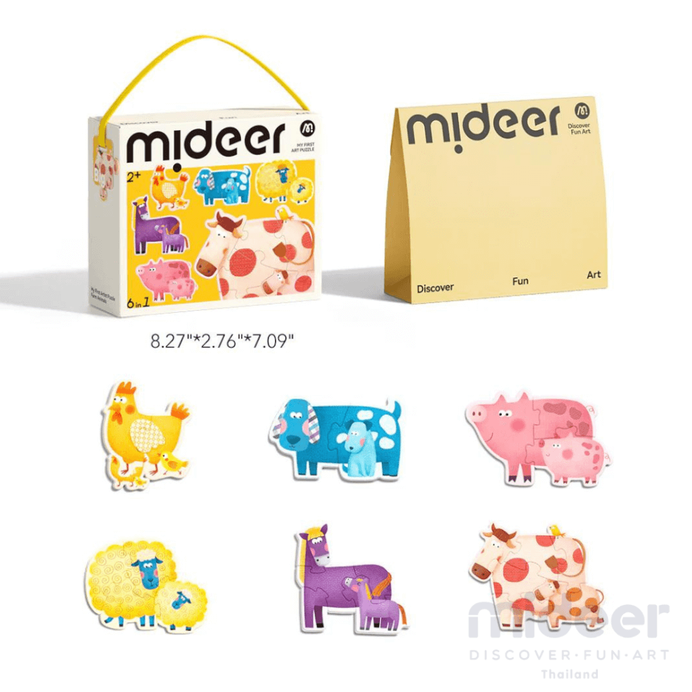 จิ๊กซอว์สำหรับเด็กเล็ก ลายสัตว์ในฟาร์ม MIDEER MD1462